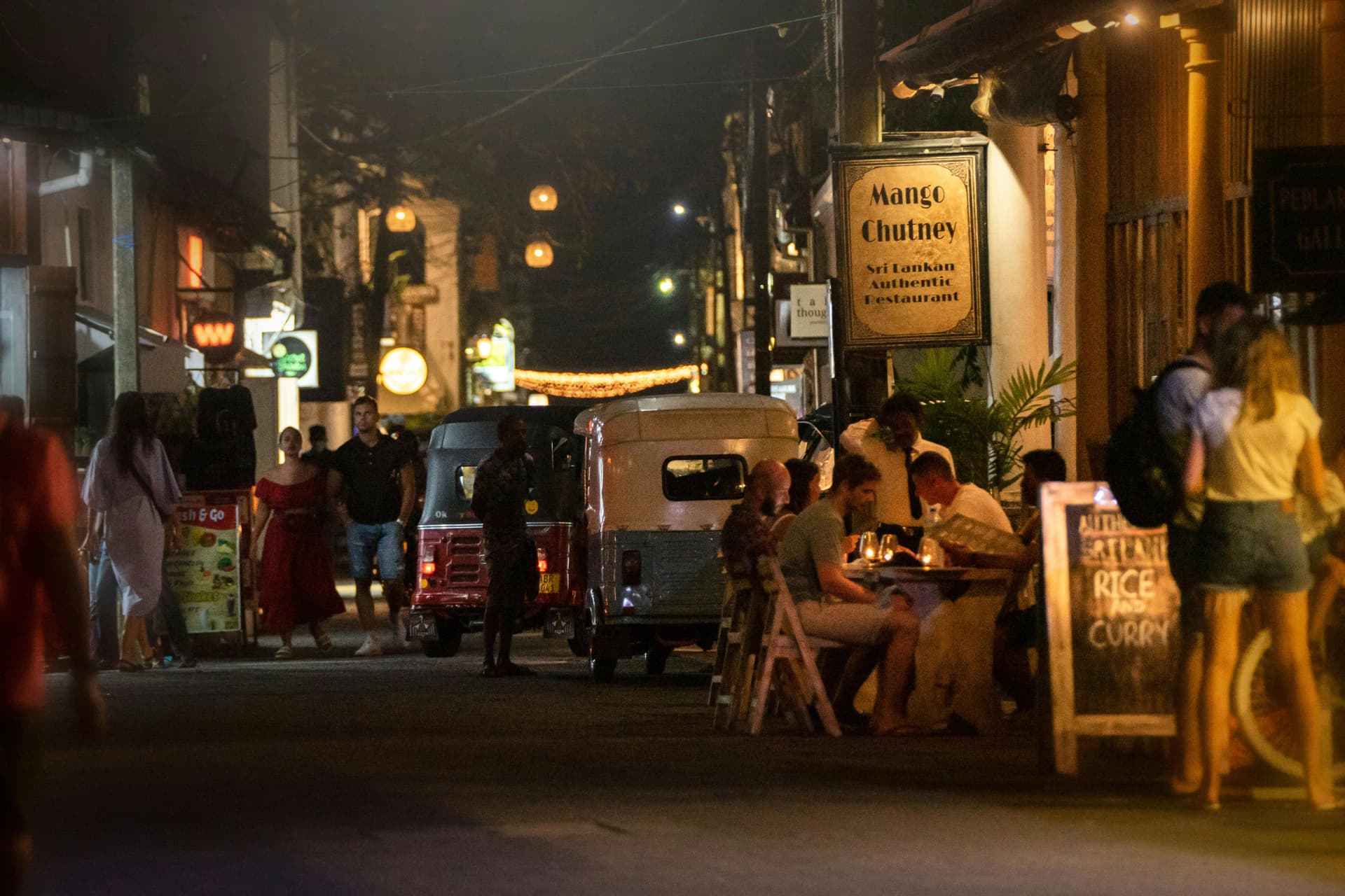 Image of Galle Fort at night