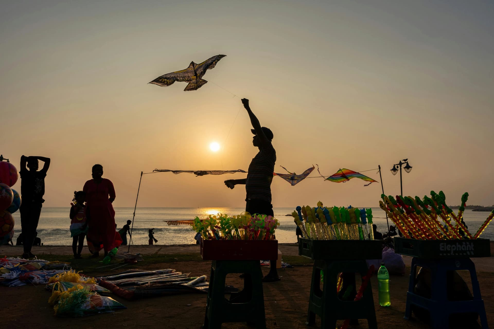 Galle Face Kite Salesman