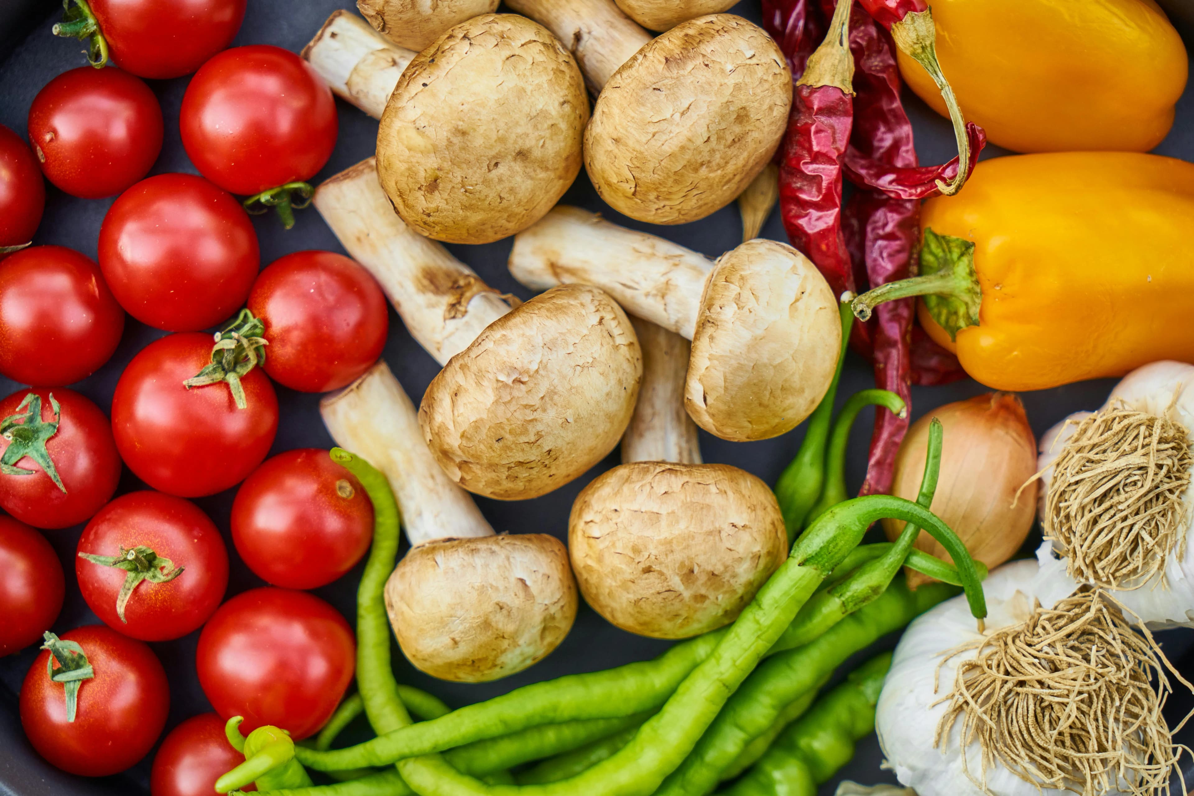 Vegetables at a market